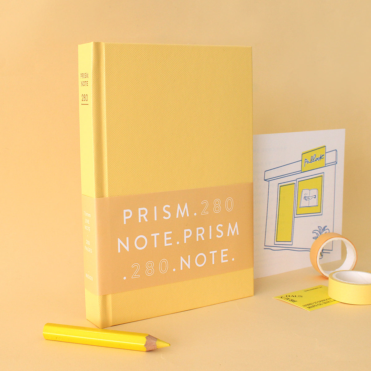 INDIGO Prism 280 プリズムハードカバーノート 罫線