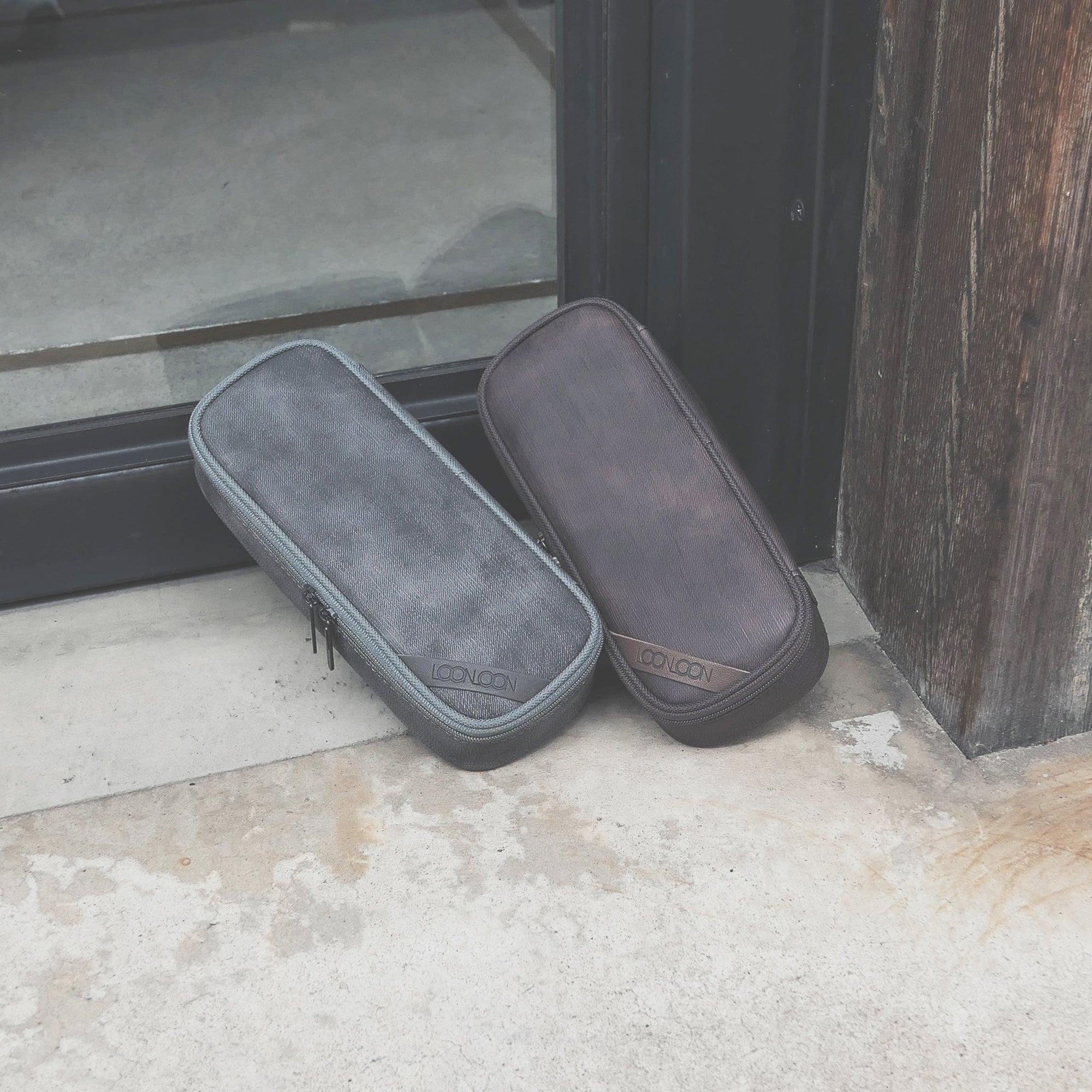 LOONLOON 600 ウォッシュド ペンケース (フォギーグレー)